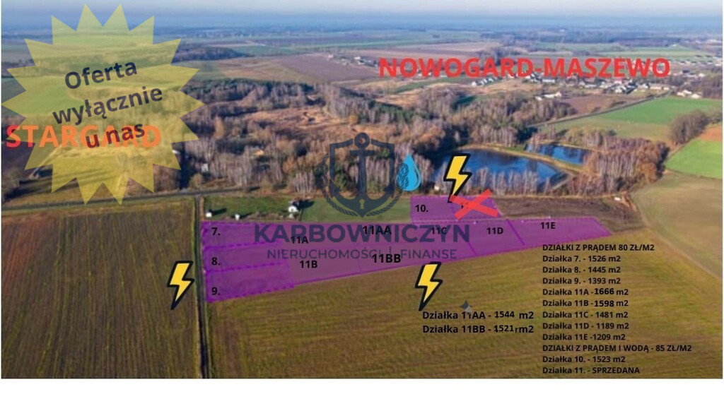 Działka Sprzedaż Grabowo 1