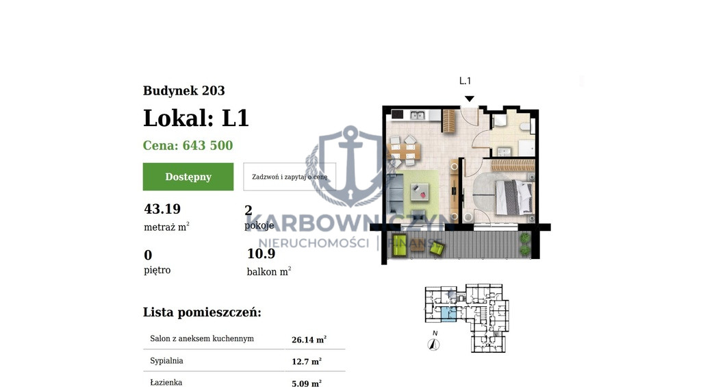 Mieszkanie Sprzedaż Grzybowo Nadmorska 8