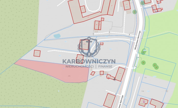 Działka Sprzedaż Szczecin Żelechowa Władysława Nehringa 3