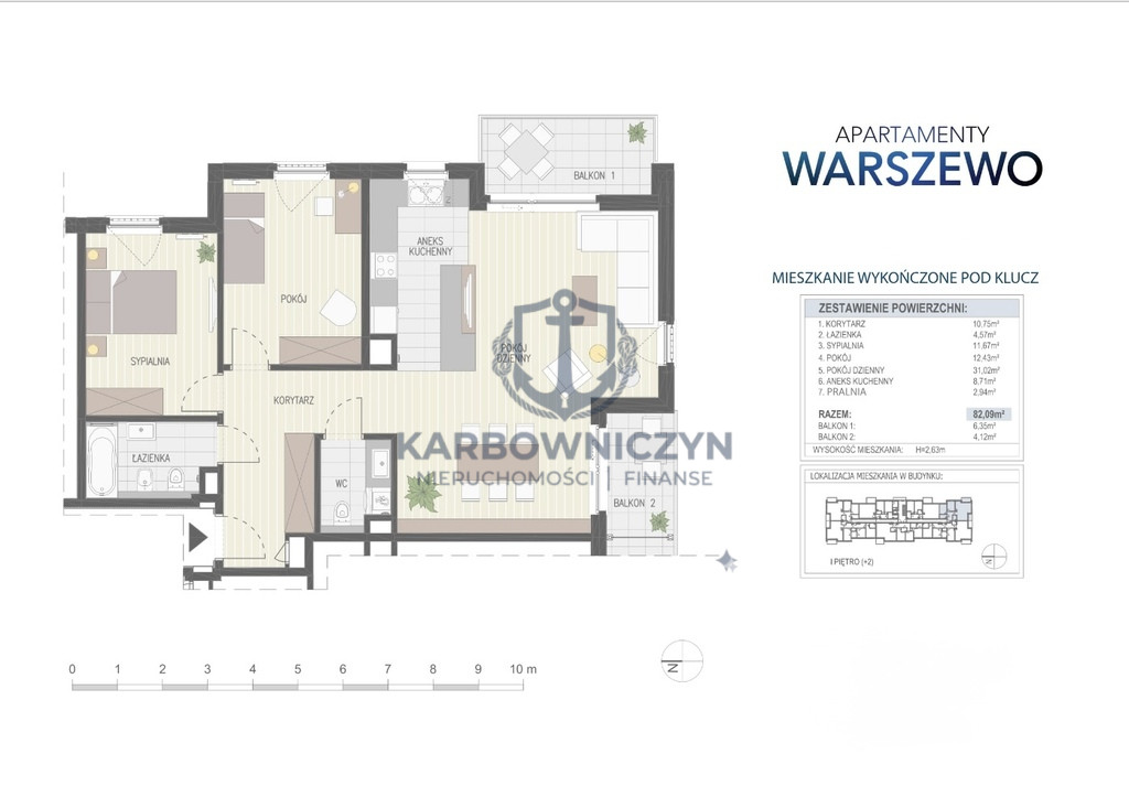 Mieszkanie Sprzedaż Szczecin Warszewo Kalinowa 2