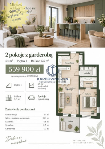 Mieszkanie Sprzedaż Szczecin Podjuchy 1